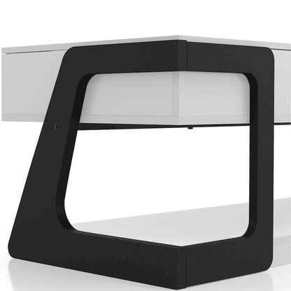 DH BASIC Contemporary White 49-inch Lift-top Coffee Table by Denhour