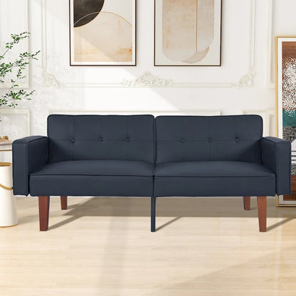 Futon Sofa Bed Memory Foam Couch Sleeper Daybed Foldable Convertible Loveseat