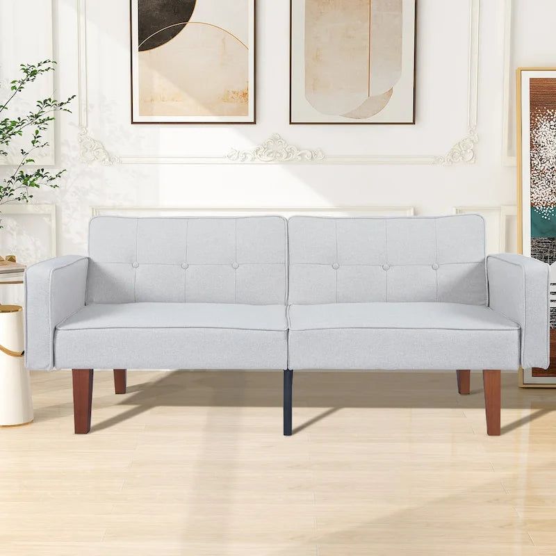 Futon Sofa Bed Memory Foam Couch Sleeper Daybed Foldable Convertible Loveseat