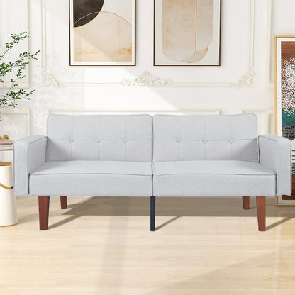 Futon Sofa Bed Memory Foam Couch Sleeper Daybed Foldable Convertible Loveseat