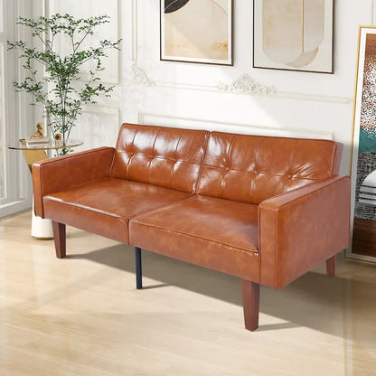 Futon Sofa Bed Memory Foam Couch Sleeper Daybed Foldable Convertible Loveseat