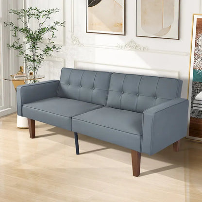Futon Sofa Bed Memory Foam Couch Sleeper Daybed Foldable Convertible Loveseat