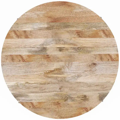 WYNDENHALL Farmington Modern Industrial Round Drum Coffee Table - 38d x 38 w x 14h