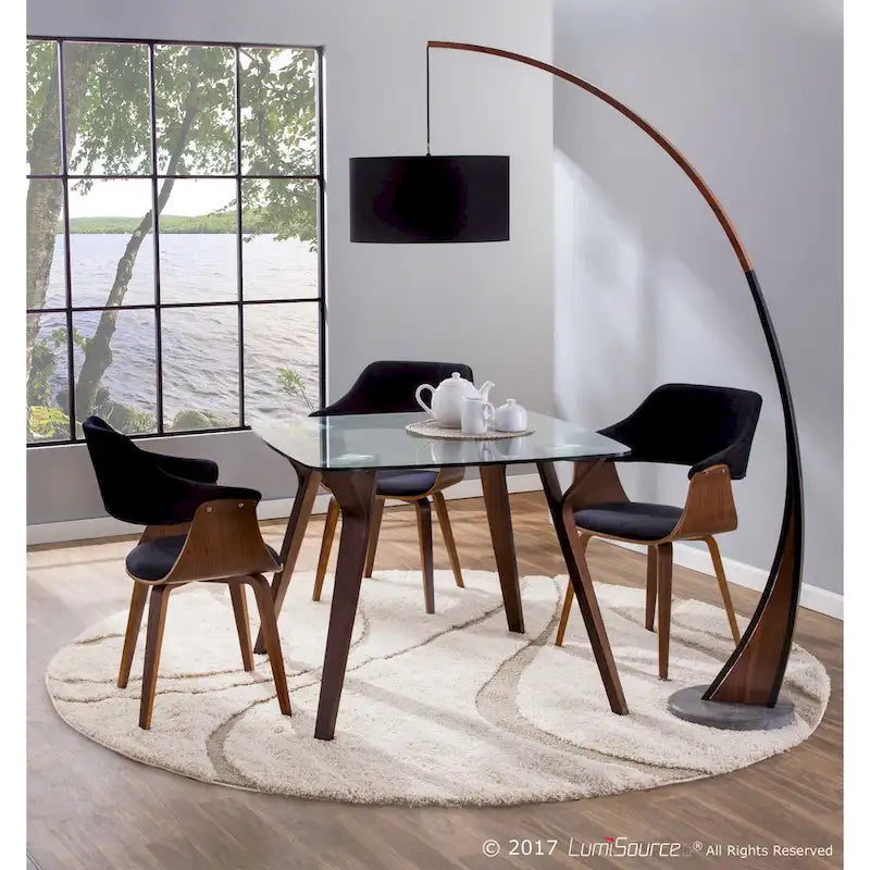 Folia Mid-century Modern Square Dining Table
