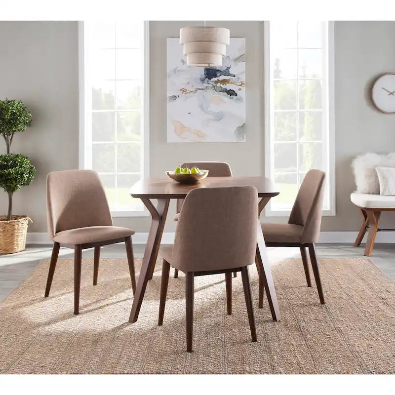 Folia Mid-century Modern Square Dining Table