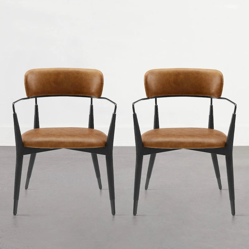 Art Leon Mid-century Solid Wood Accent Dining Chair (Set of 2)