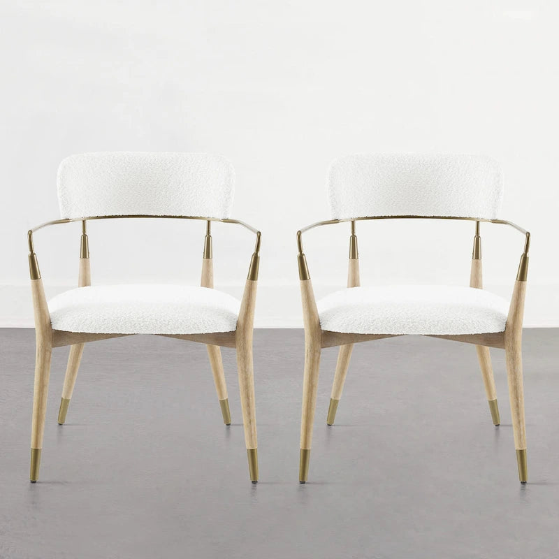 Art Leon Mid-century Solid Wood Accent Dining Chair (Set of 2)