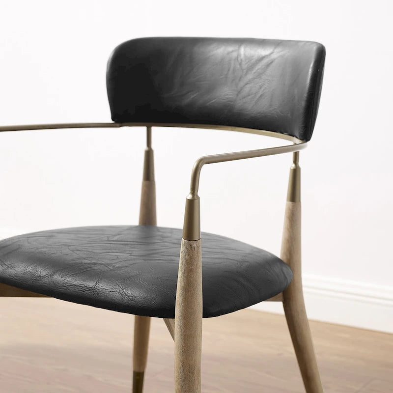 Art Leon Mid-century Solid Wood Accent Dining Chair (Set of 2)