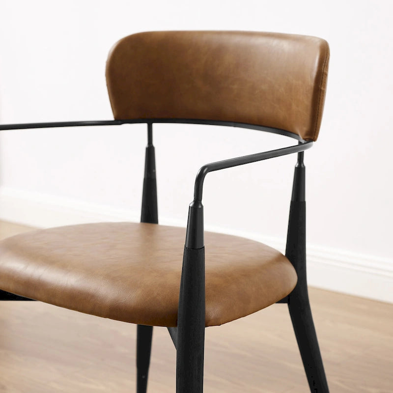 Art Leon Mid-century Solid Wood Accent Dining Chair (Set of 2)