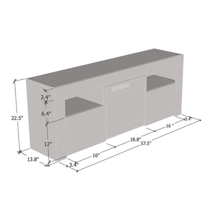 Copper Grove Qorasuv 58-inch Electric Fireplace TV Console