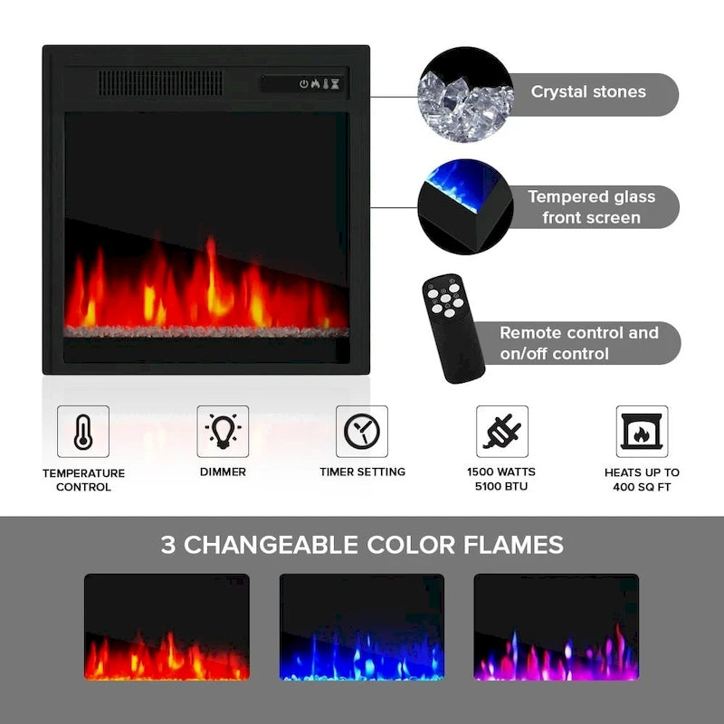 Copper Grove Qorasuv 58-inch Electric Fireplace TV Console