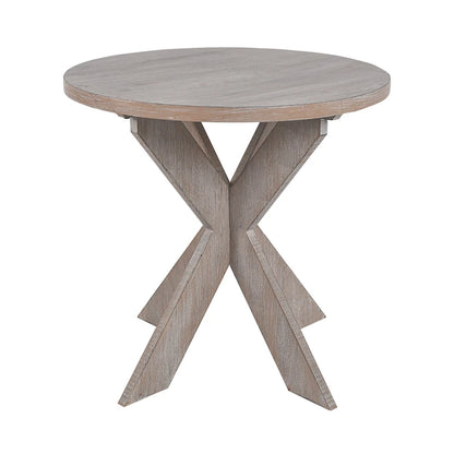 COZAYH Set of 2 Rustic Farmhouse end Table with Storage Shelf, French Country Accent Side Table , Vintage Grey Finish