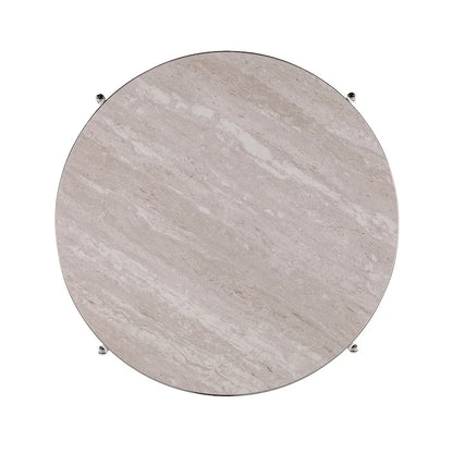 SEI Furniture Henderson Round Faux Marble Side Table