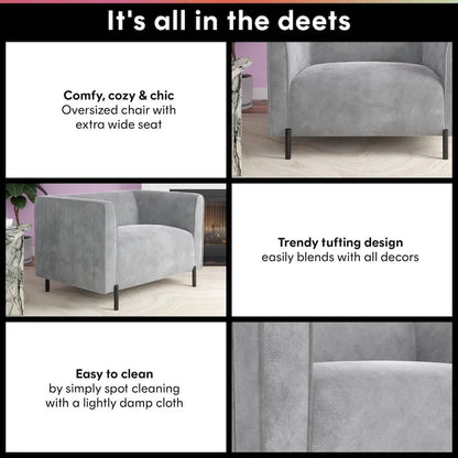 CosmoLiving Blair Upholstered Accent Chair and a Half