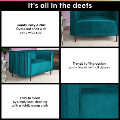 CosmoLiving Blair Upholstered Accent Chair and a Half