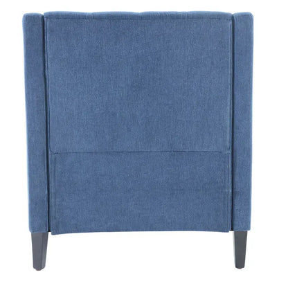 HUIMO Arm Chair Comfy Club Chair with Ottoman and Pillow