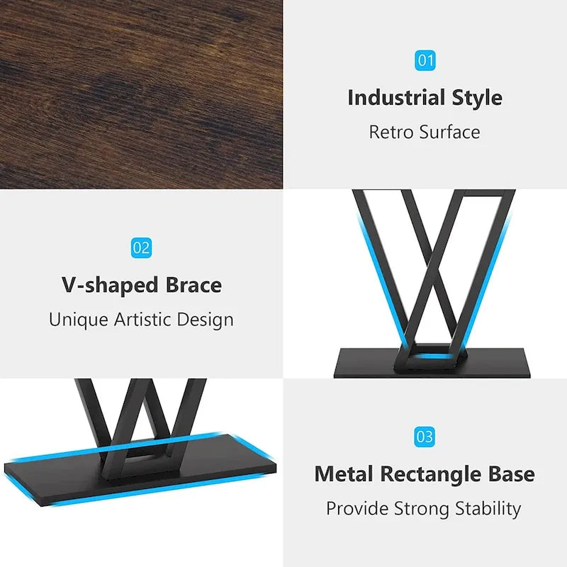 43 Inch Entryway Console Tables, Narrow Sofa Table for Hallway, Living Room