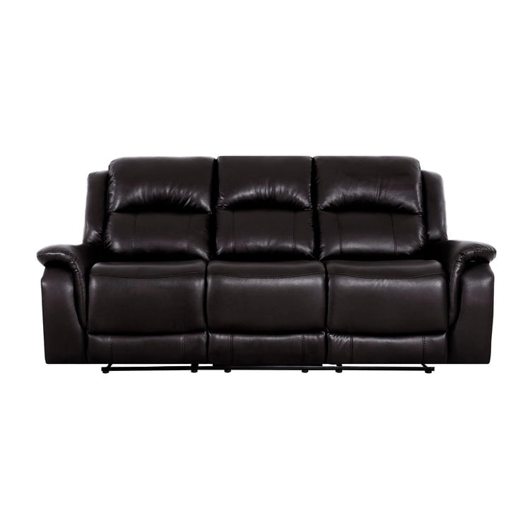 Leather Manual Recliner Sofa Collection for Living Room Leather Reclining Furniture for Home Office Living Room