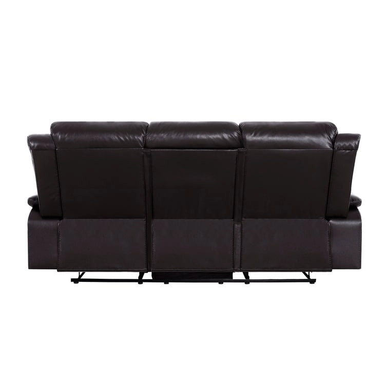 Leather Manual Recliner Sofa Collection for Living Room Leather Reclining Furniture for Home Office Living Room