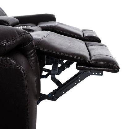 Leather Manual Recliner Sofa Collection for Living Room Leather Reclining Furniture for Home Office Living Room