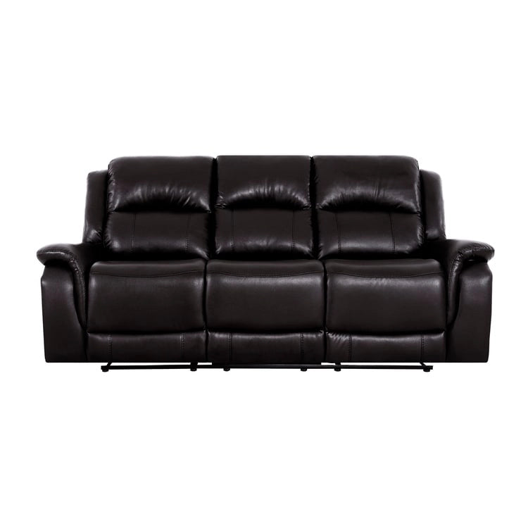 Leather Manual Recliner Sofa Collection for Living Room Leather Reclining Furniture for Home Office Living Room