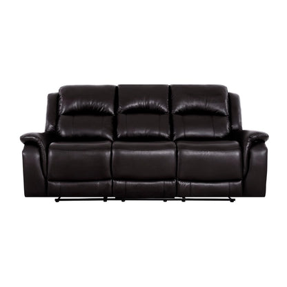 Leather Manual Recliner Sofa Collection for Living Room Leather Reclining Furniture for Home Office Living Room