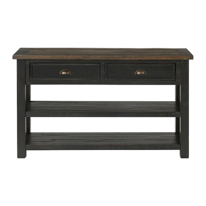 The Gray Barn Downington Solid Wood 2-Drawer Sofa Console Table