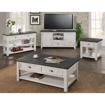 The Gray Barn Downington Solid Wood 2-Drawer Sofa Console Table