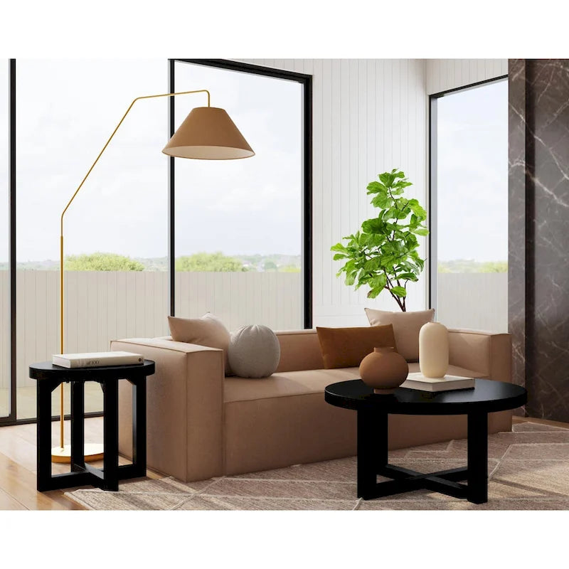 Christie Round Bayur Wood Coffee Table by East at Main - 36x36x18