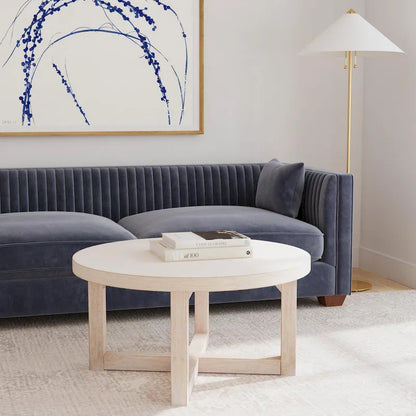 Christie Round Bayur Wood Coffee Table by East at Main - 36x36x18