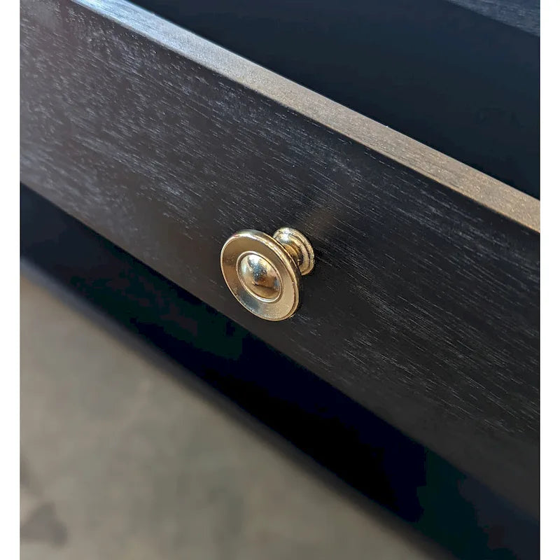 Solid Acacia Coffee Table with Drawer & Bottom Shelf