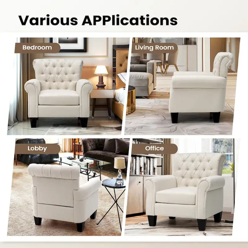 Pellebant Modern Accent Chair Club Armchair for Living Room