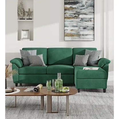 Futzca 79 Convertible Sectional Sofa Couch, 3 Seat L Shaped