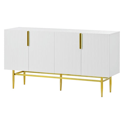 Modern 4-door Sideboard Buffet Cabinet for Dining Room, Living Room, Bedroom, Hallway