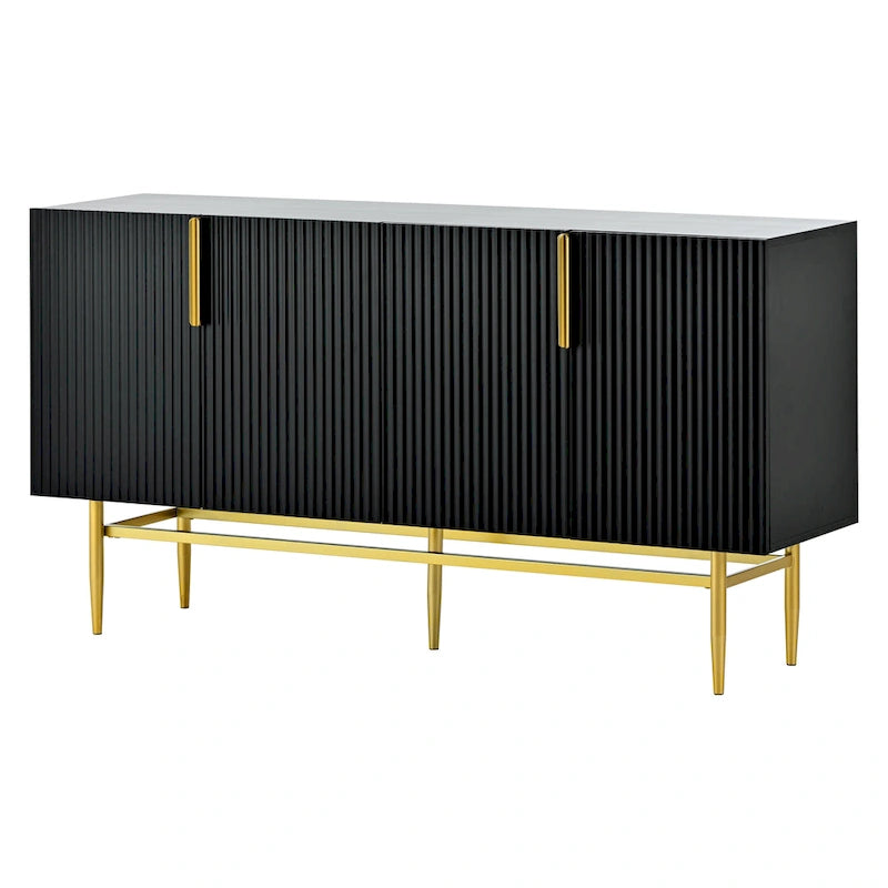 Modern 4-door Sideboard Buffet Cabinet for Dining Room, Living Room, Bedroom, Hallway