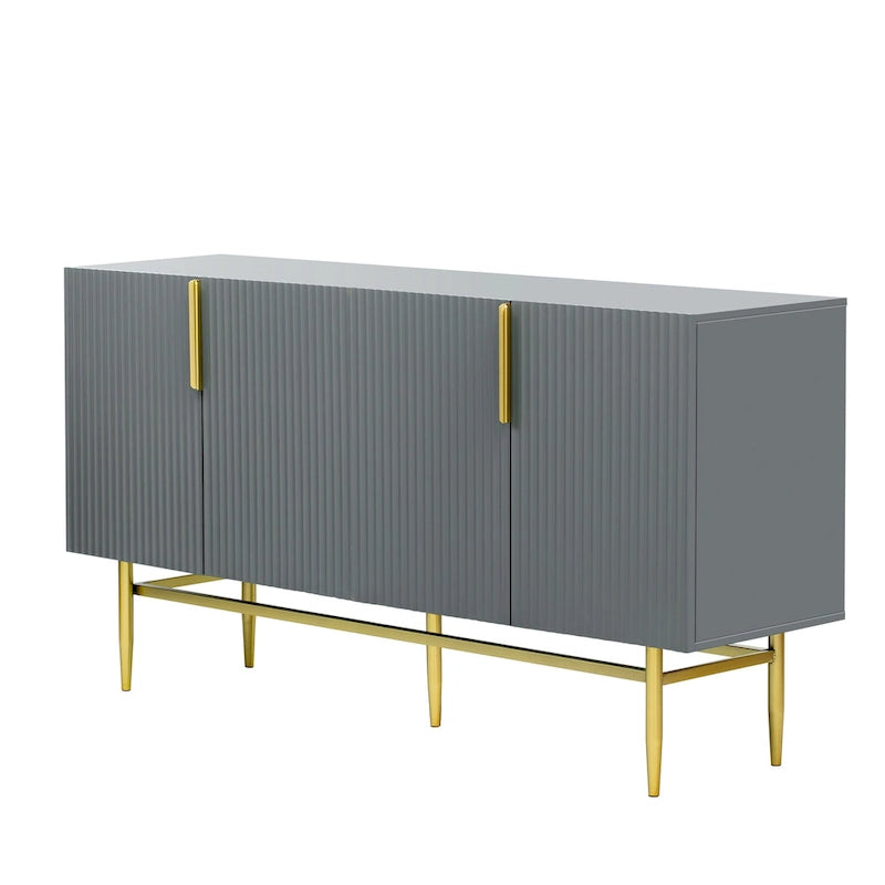 Modern 4-door Sideboard Buffet Cabinet for Dining Room, Living Room, Bedroom, Hallway