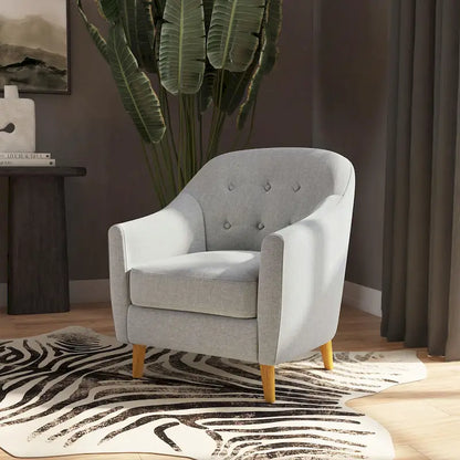 HomePop Button Tufted Accent Chair