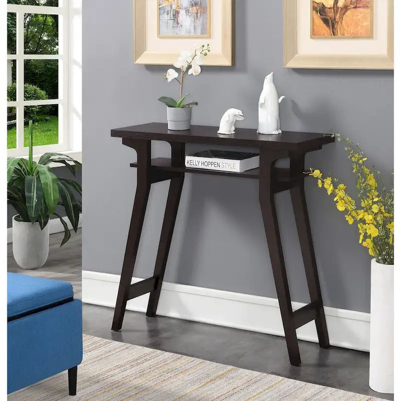 Convenience Concepts Newport Lynda Console Table with Shelf