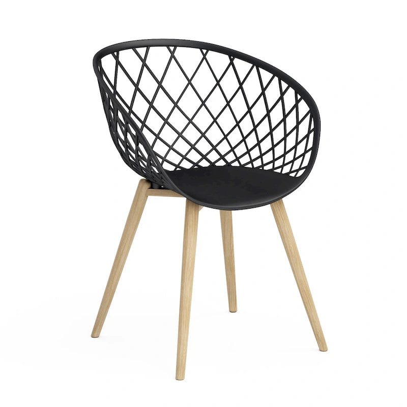 Kurv Set of 2 Indoor/Outdoor Dining and Accent Chairs