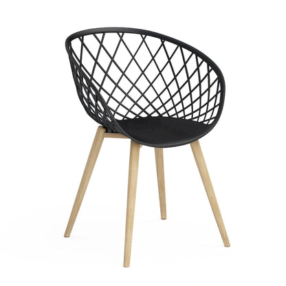 Kurv Set of 2 Indoor/Outdoor Dining and Accent Chairs