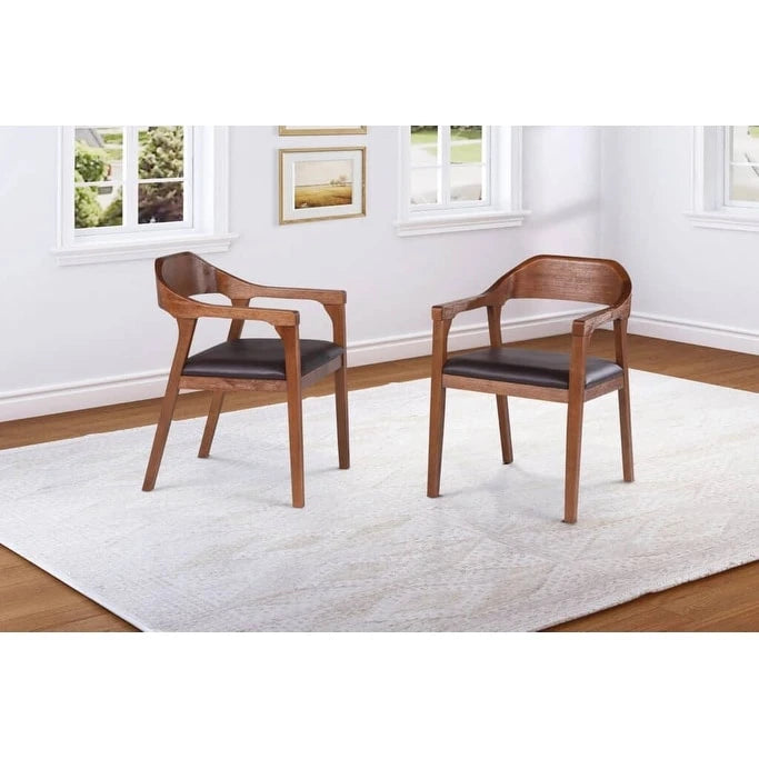 Rasmus Rubberwood Dining Armchairs