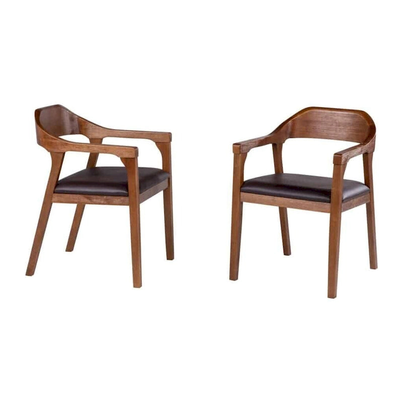 Rasmus Rubberwood Dining Armchairs