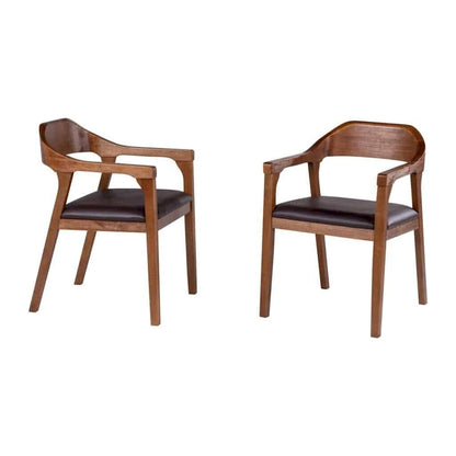 Rasmus Rubberwood Dining Armchairs