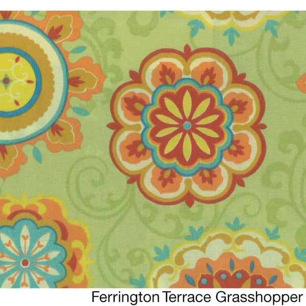 Bali 42-inch Papasan Chair with Patterned Polyester Cushion