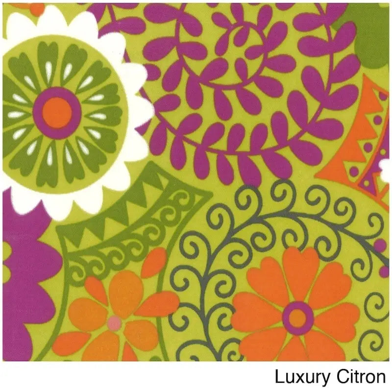 Bali 42-inch Papasan Chair with Patterned Polyester Cushion