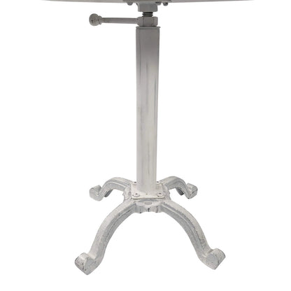 Carolina Living Colton Adjustable Vintage Table - Natural Driftwood Top - Aged Iron Base