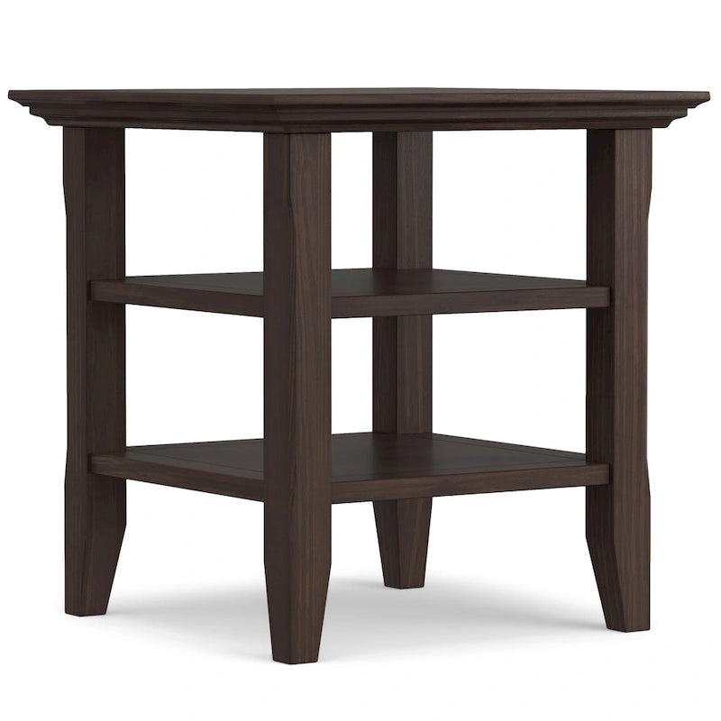 WYNDENHALL Normandy Solid Wood Square Transitional End Table - 19 inch Wide