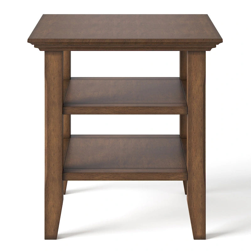 WYNDENHALL Normandy Solid Wood Square Transitional End Table - 19 inch Wide