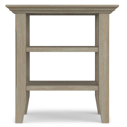 WYNDENHALL Normandy Solid Wood Square Transitional End Table - 19 inch Wide
