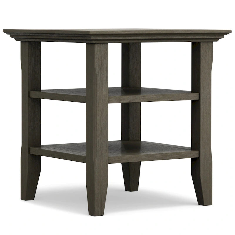 WYNDENHALL Normandy Solid Wood Square Transitional End Table - 19 inch Wide